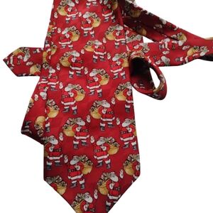 Hallmark Red Festive Reindeer Tie